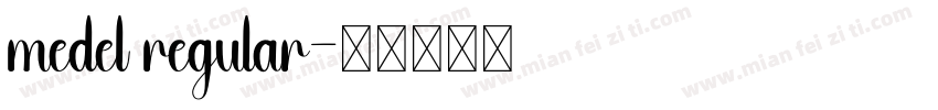 medel regular字体转换
